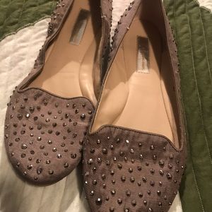 Grey studded flats Size 8